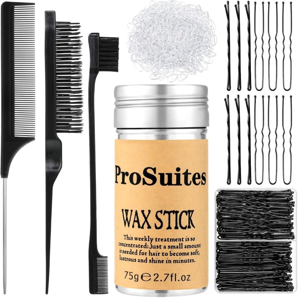 Hair Wax Stick, Pins, & Brushes